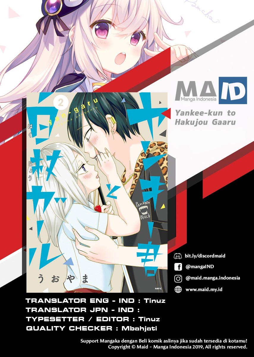 Yankee-kun to Hakujou Gaaru Chapter 02 Bahasa Indonesia